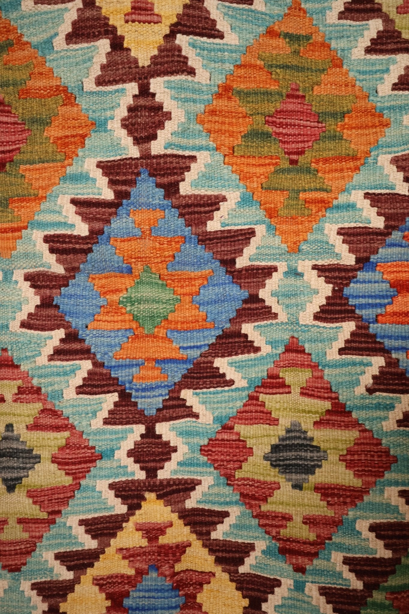 Kilim Afghan 125x75 cm Fait Main Laine - Baba Rug