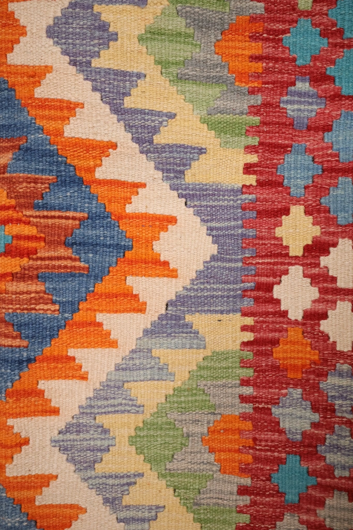 Kilim Afghan 131x80 cm Fait Main Laine - Baba Rug