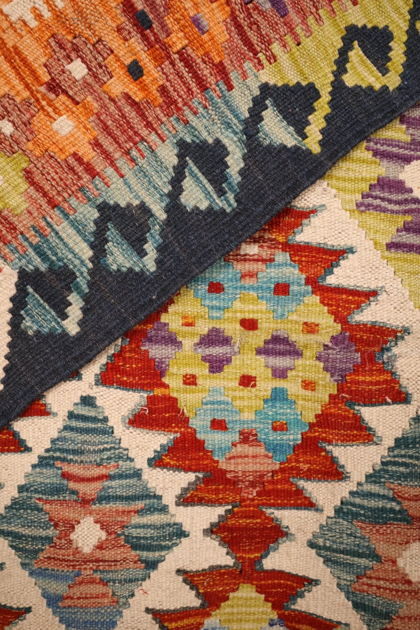 Kilim Afghan 153x97 cm Fait Main Laine - Baba Rug