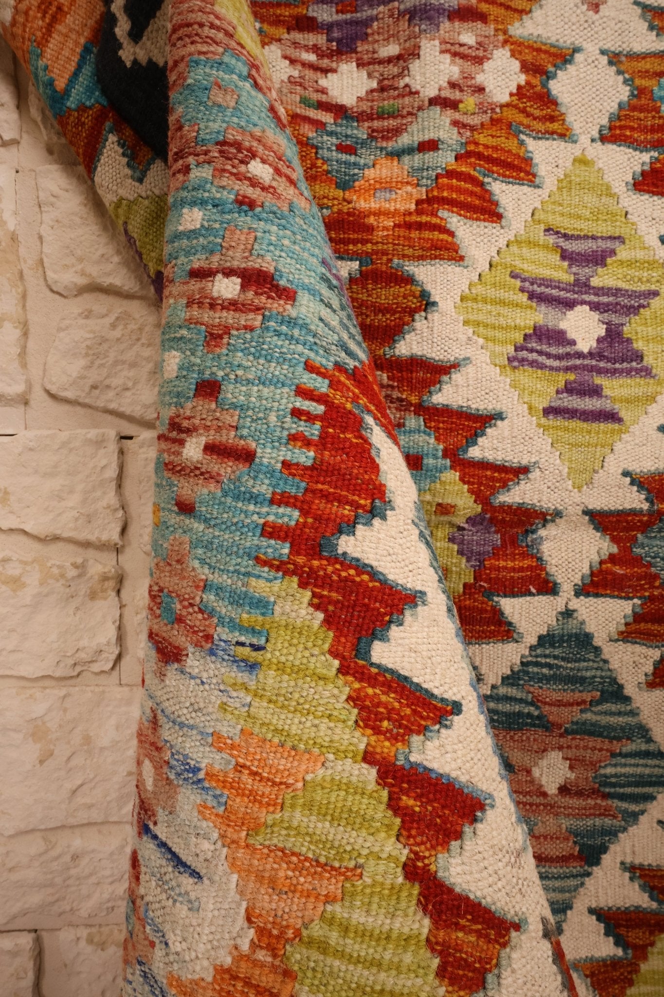 Kilim Afghan 153x97 cm Fait Main Laine - Baba Rug