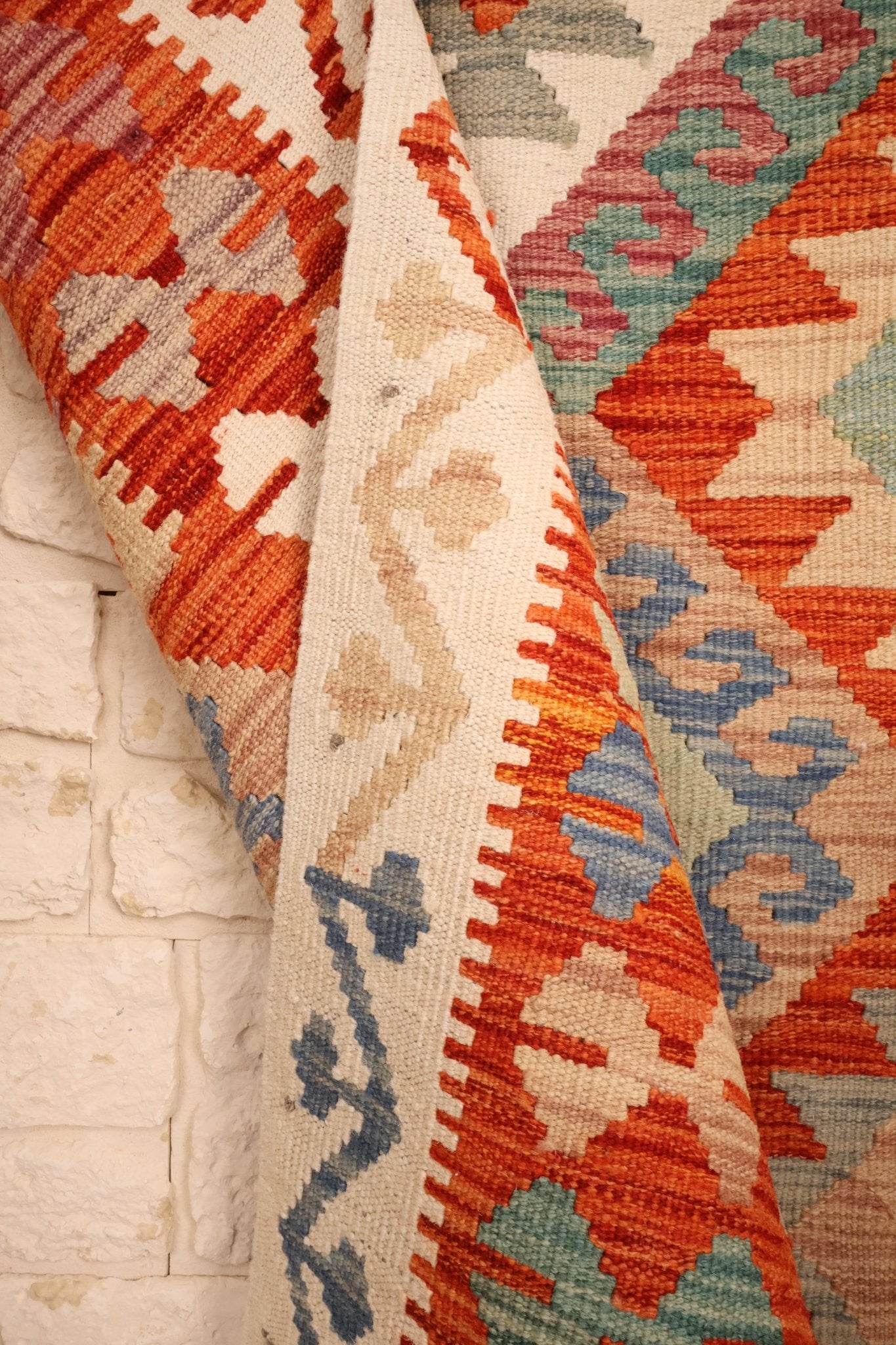 Kilim Afghan 158x100 cm Fait Main Laine