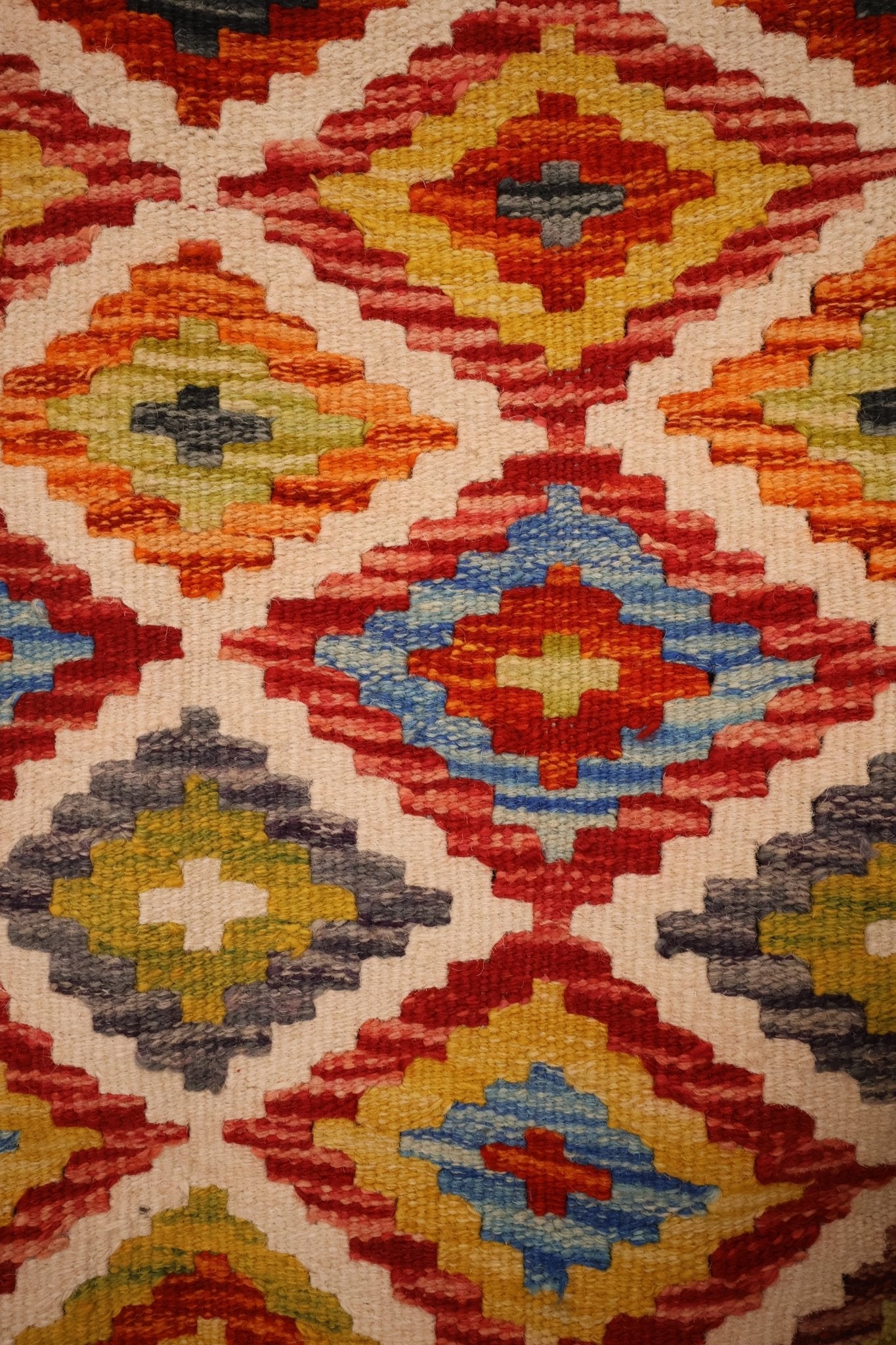Kilim Afghan 161x103 cm Fait Main Laine - Baba Rug