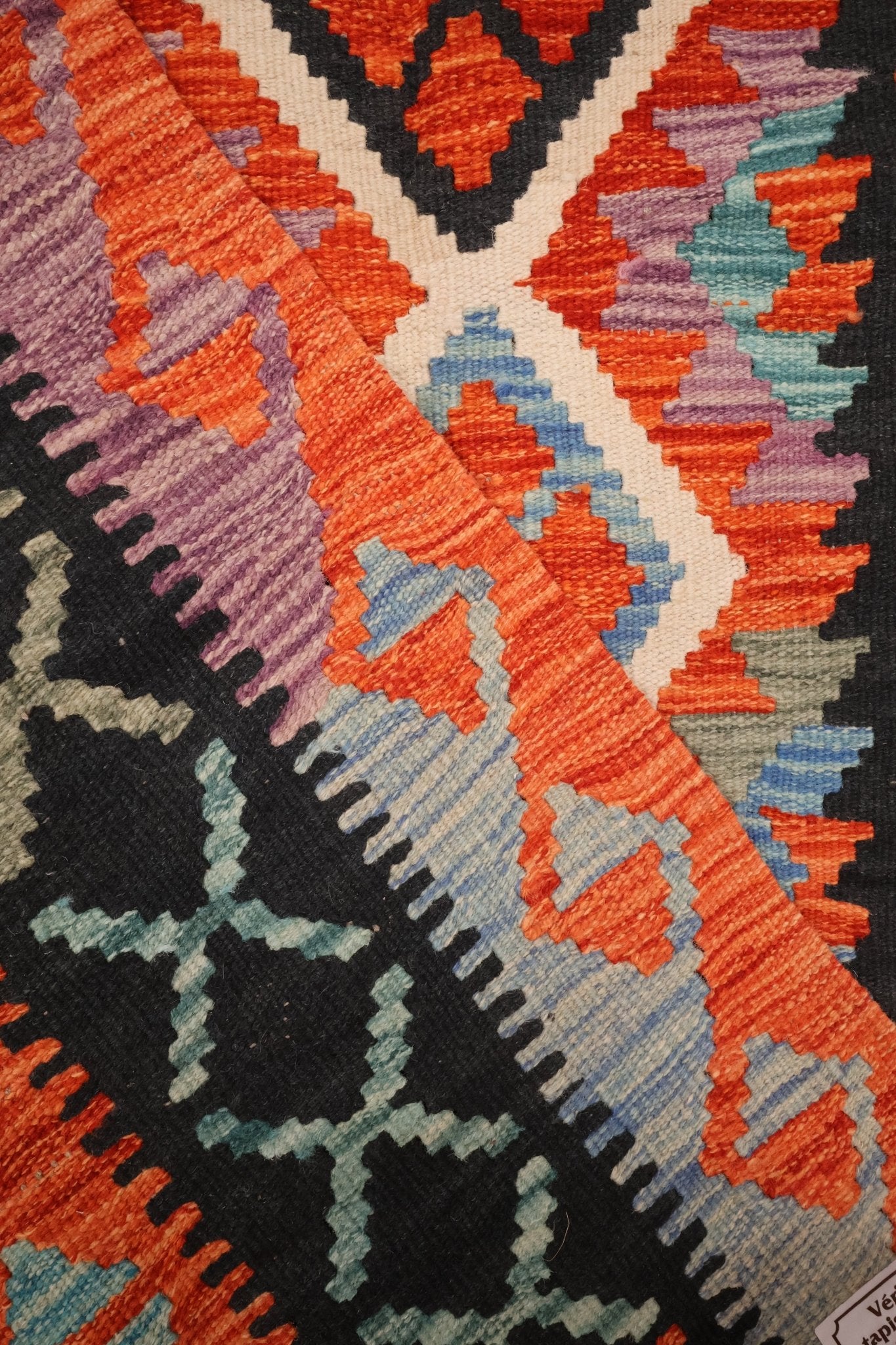 Kilim Afghan 179x129 cm Fait Main Laine - Baba Rug