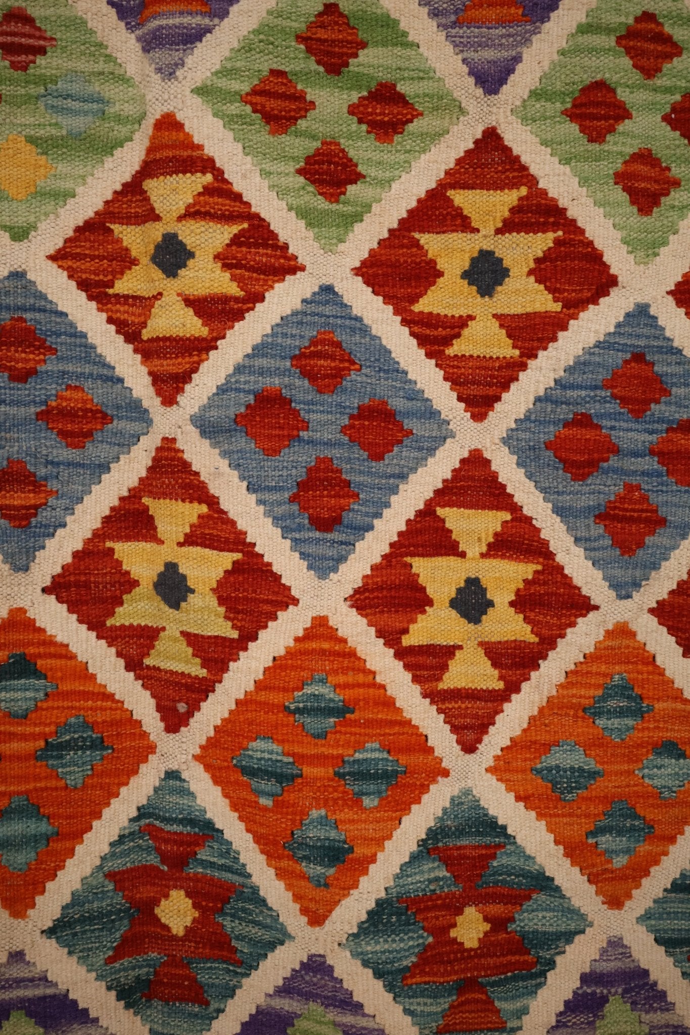 Kilim Afghan 237x182 cm Fait Main Laine