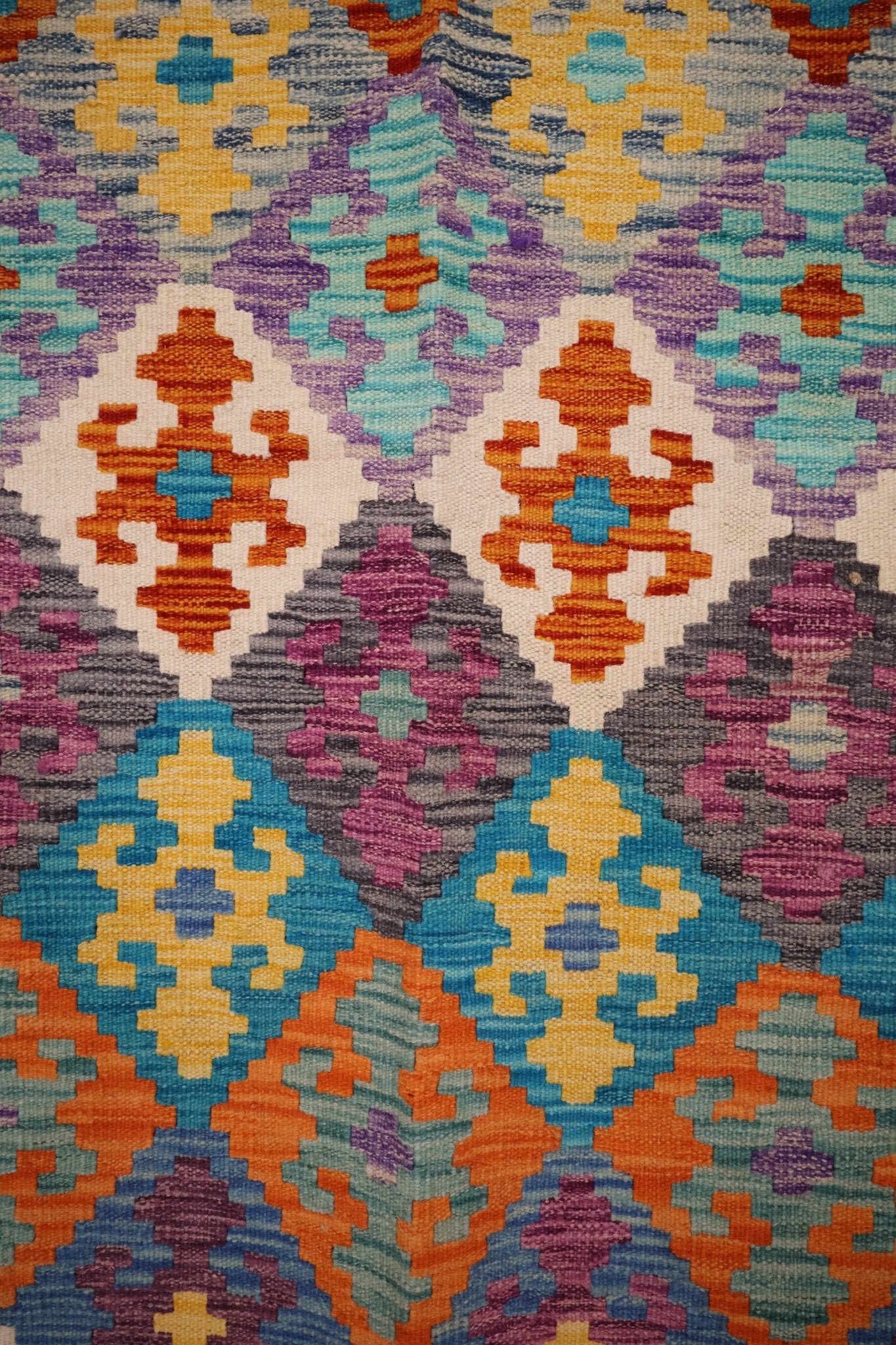 Kilim Afghan 242x176 cm Fait Main Laine