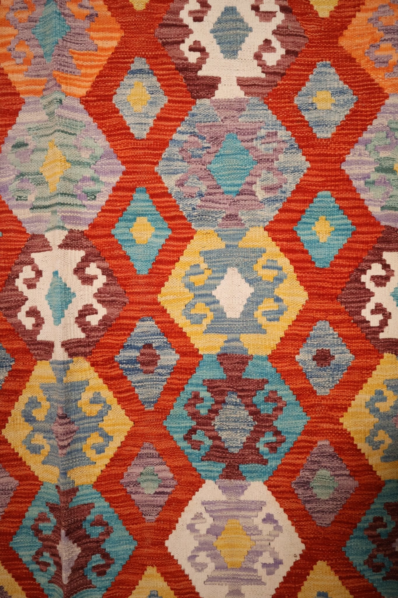 Kilim Afghan 246x183 cm Fait Main Laine