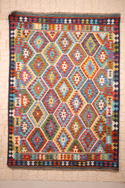 Tapis Kilim fait main - Afghan - 240x176cm - Laine