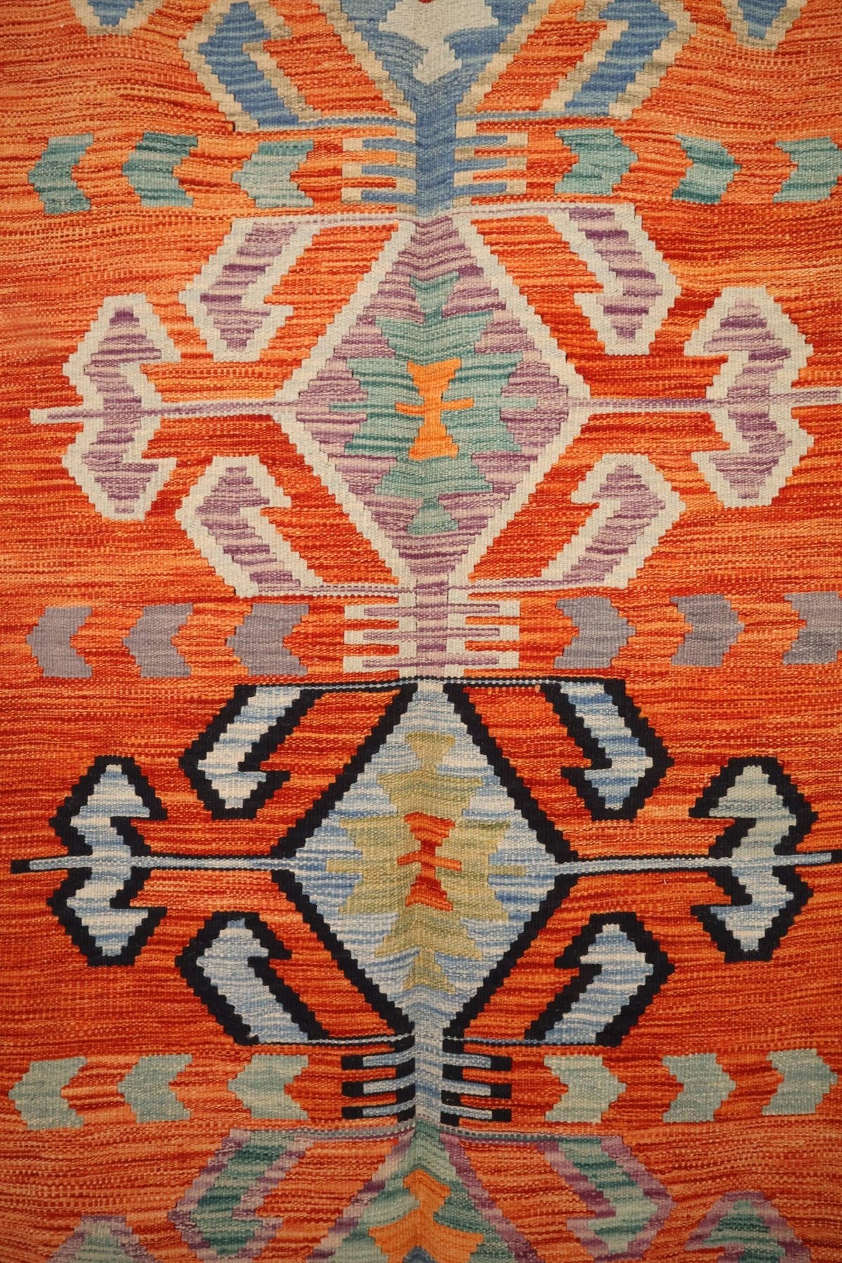 Tapis kilim fait main - Afghan - 246x170cm - Laine - Baba Rug