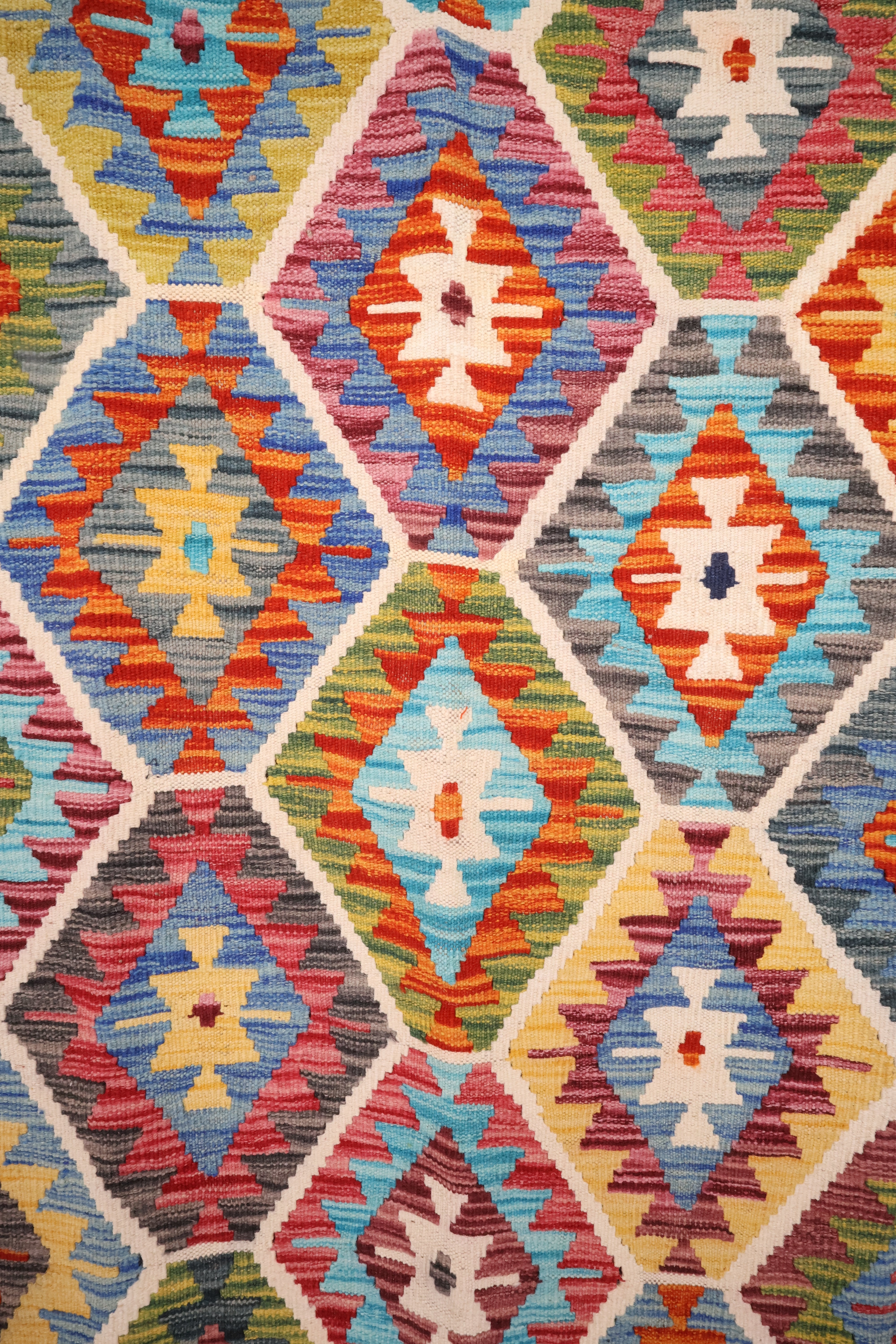 Tapis kilim fait main - Afghan - 240x176cm - Laine