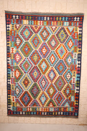 Tapis kilim fait main - Afghan - 240x176cm - Laine