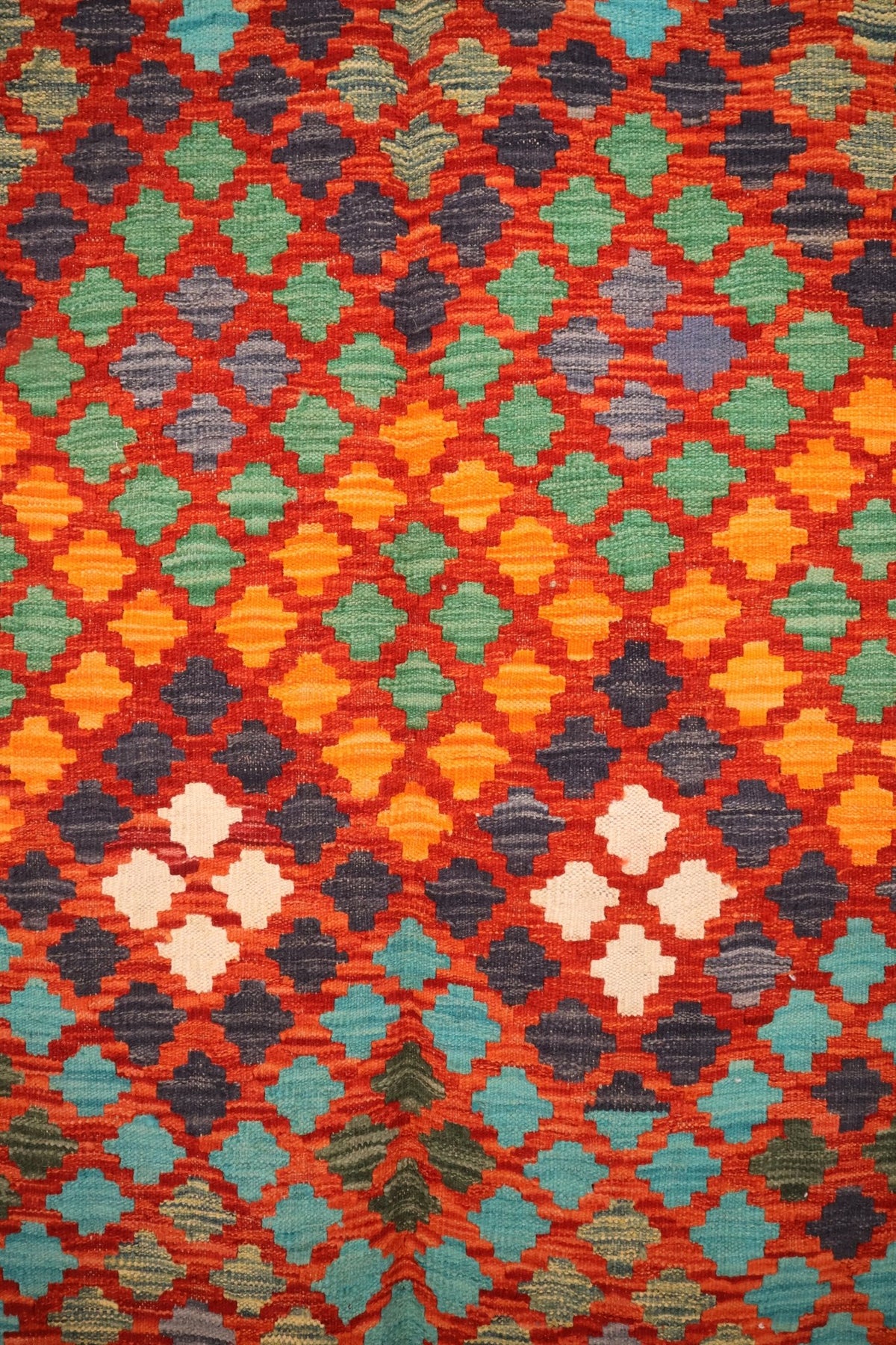 Tapis kilim fait main - Afghan - 247x180cm - Laine - Baba Rug