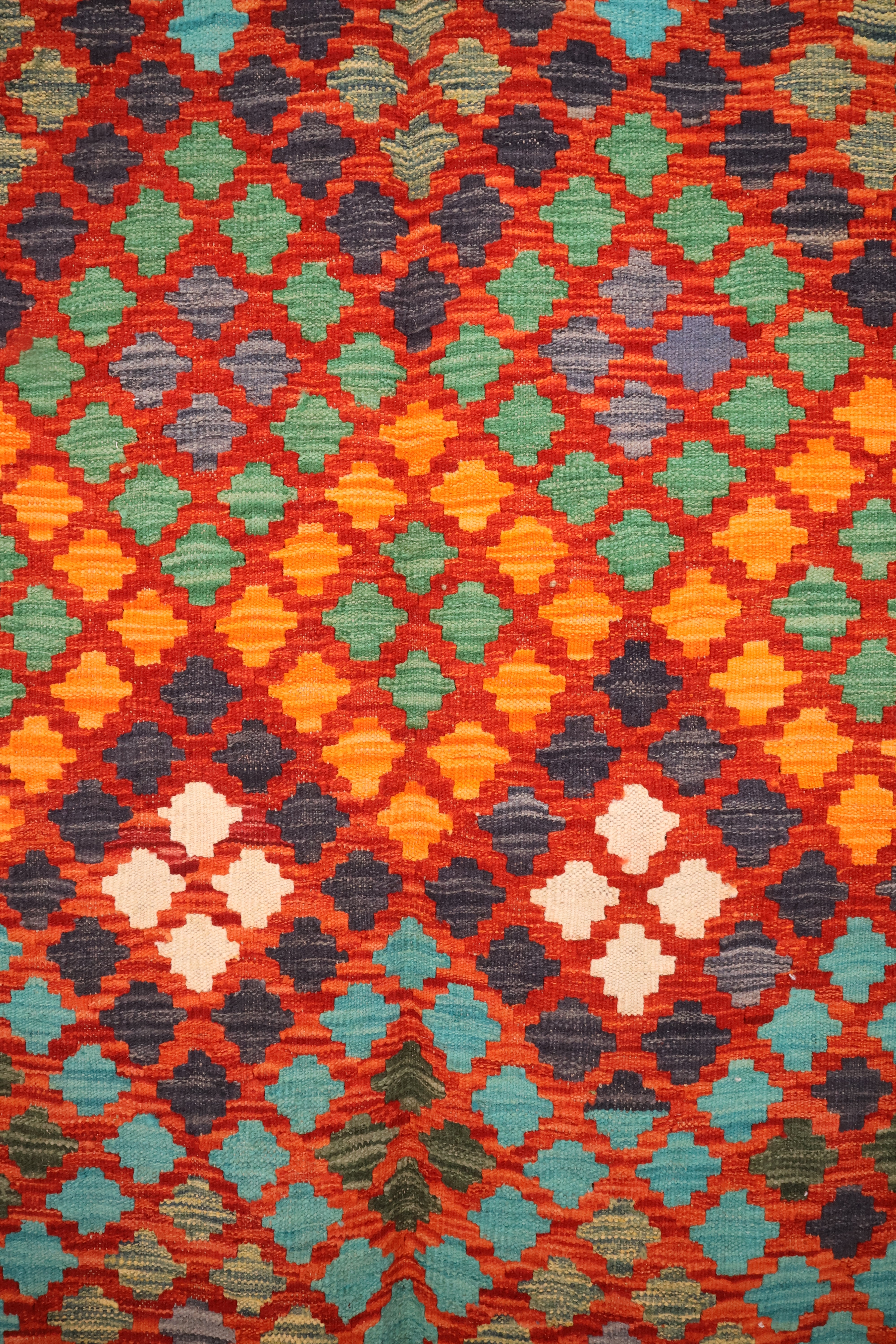 Tapis kilim fait main - Afghan - 247x180cm - Laine