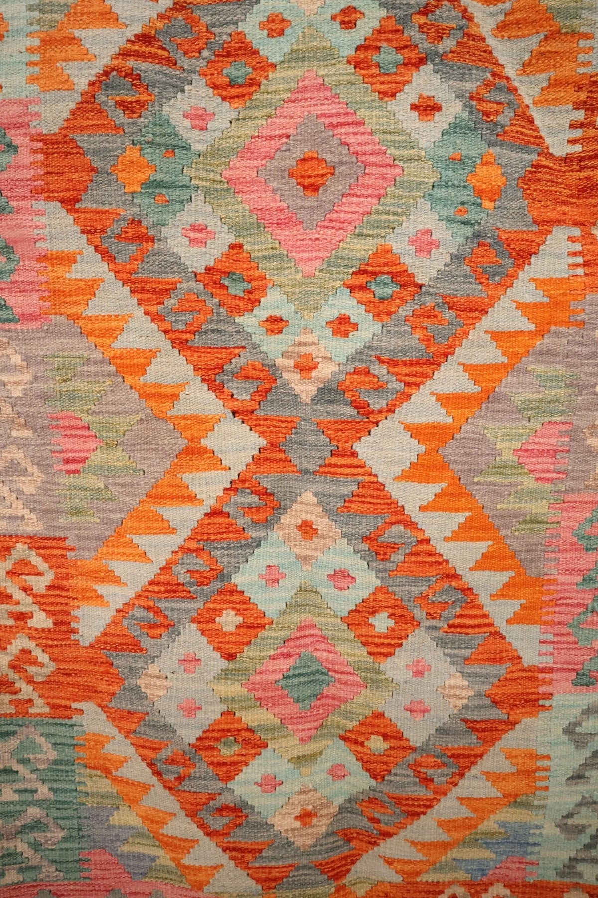Tapis kilim fait main - Afghan - 157x100cm - Laine - Baba Rug
