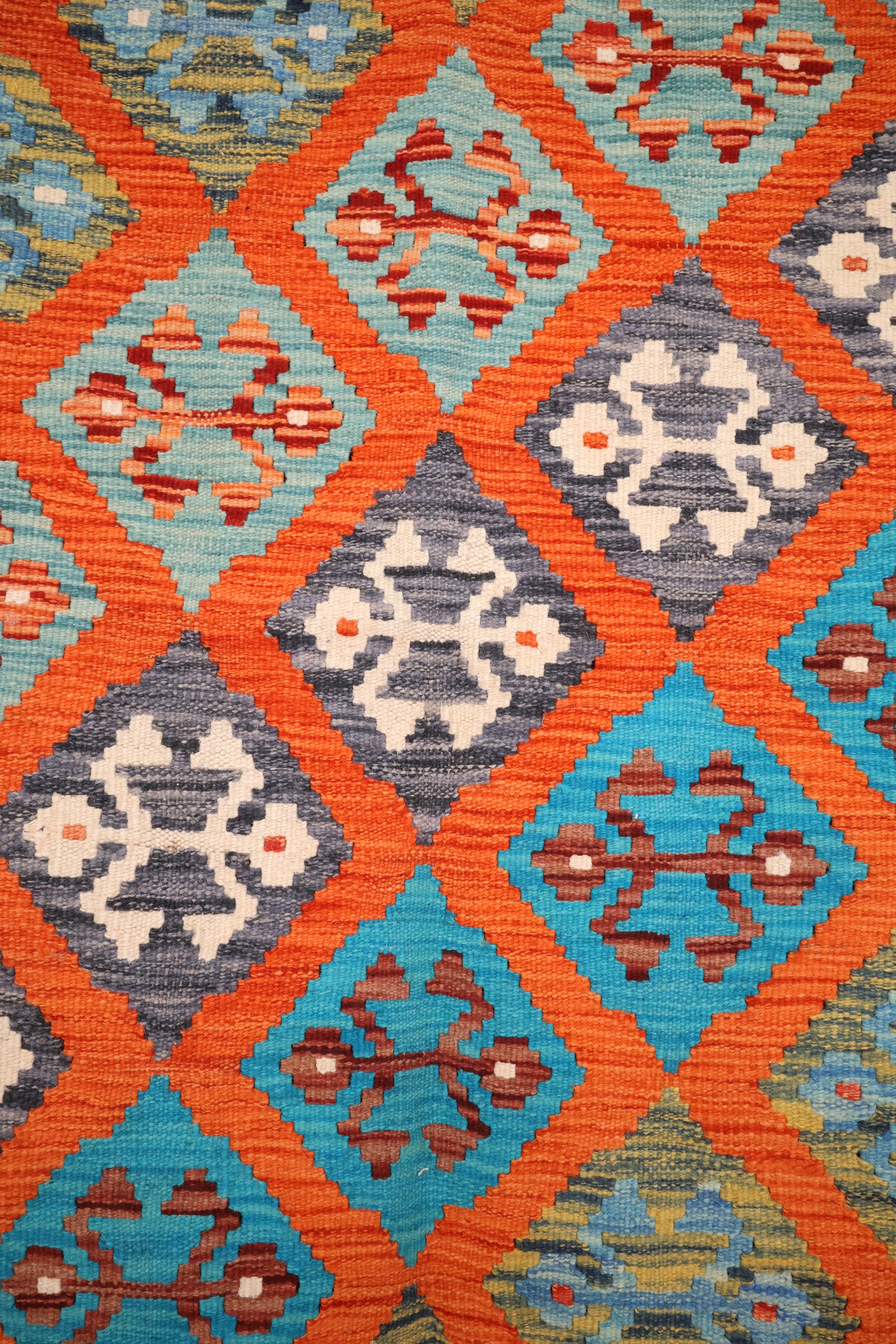 Tapis kilim fait main - Afghan - 190x130cm - Laine