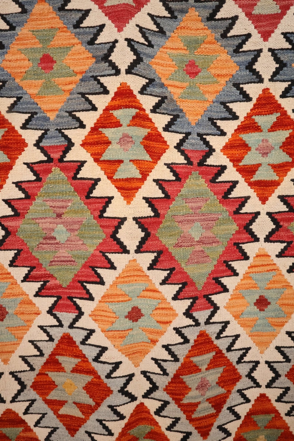Tapis kilim fait main - Afghan - 150x100cm - Laine - Baba Rug