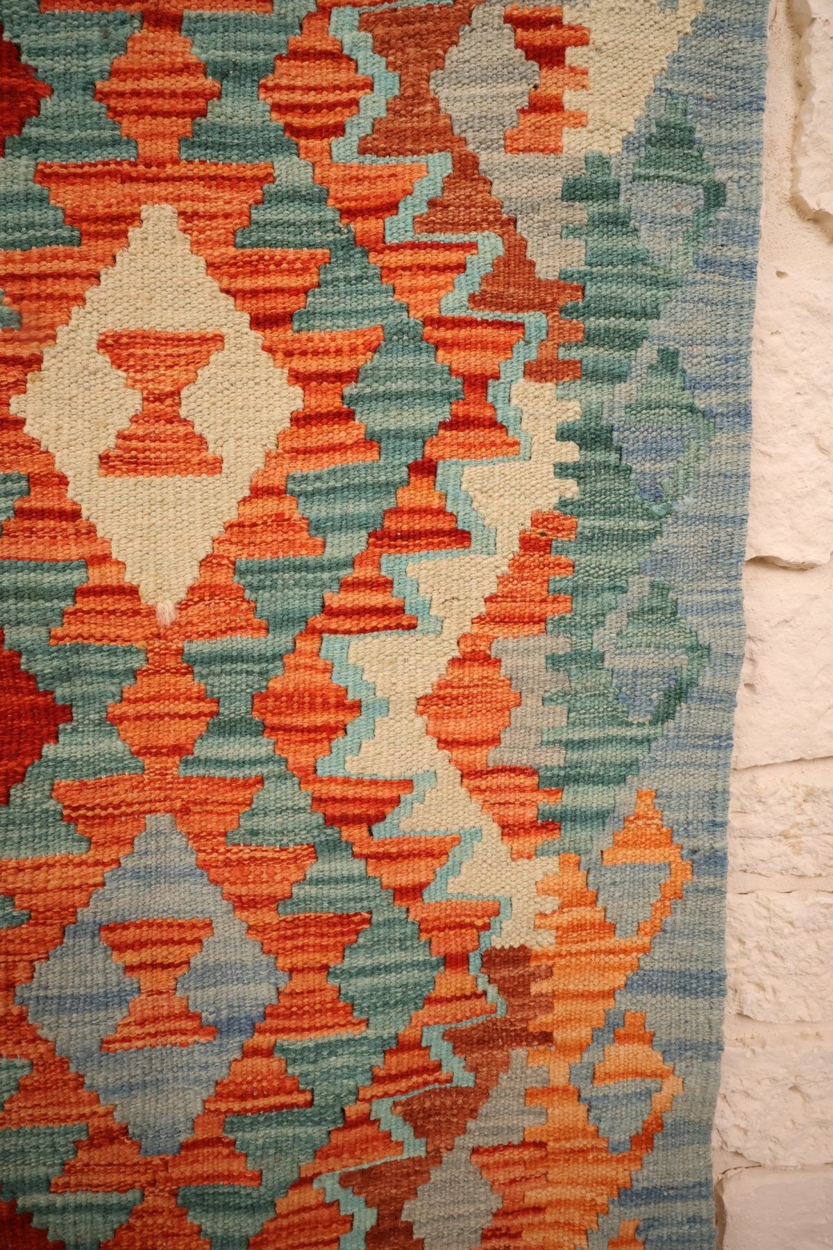 Tapis kilim fait main - afghan - 150x97cm - Laine - Baba Rug