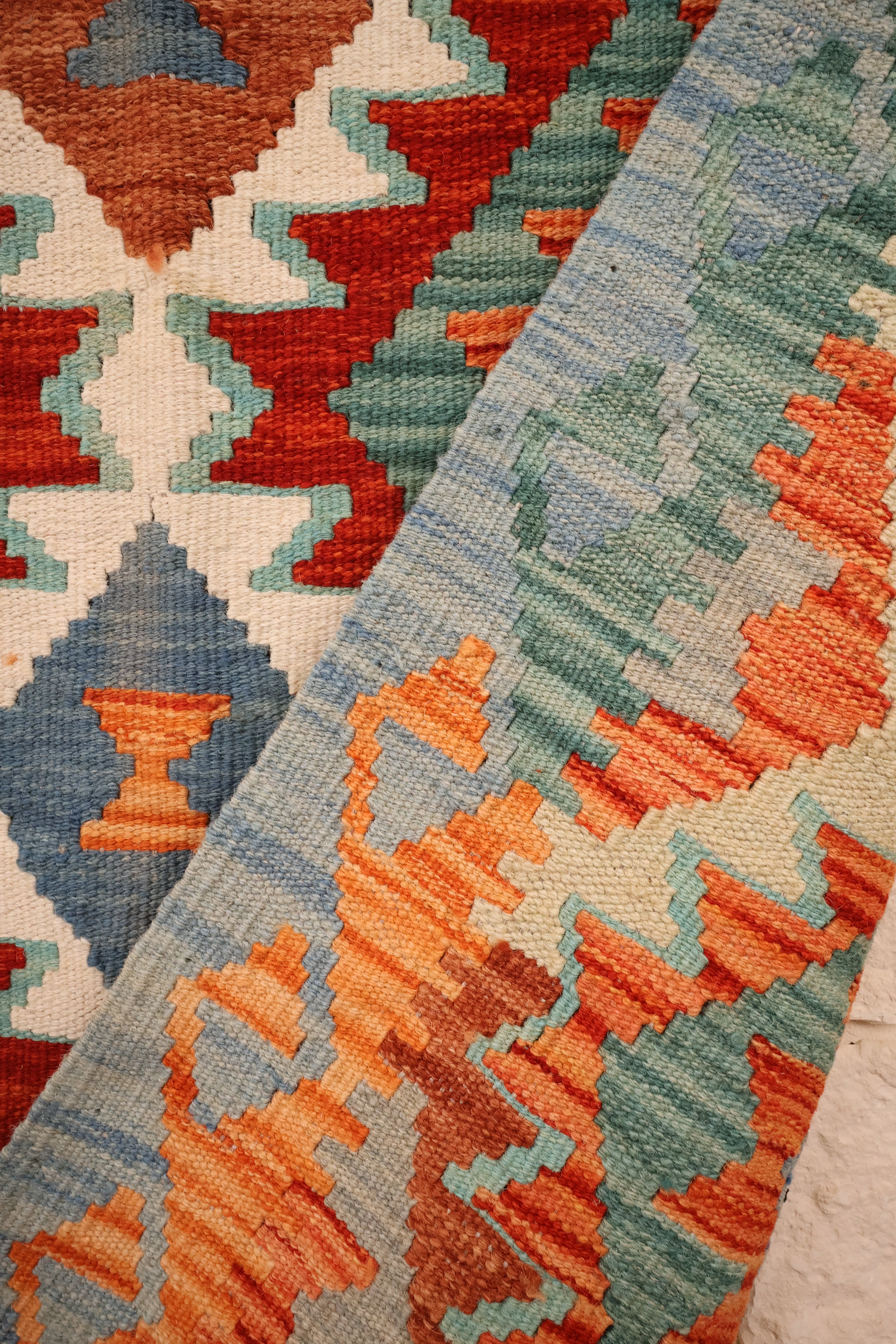 Tapis kilim fait main - afghan - 150x97cm - Laine