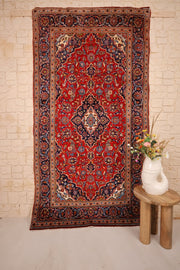 Tapis Kashan 268x148cm - Nouée Main en Laine - Baba Rug