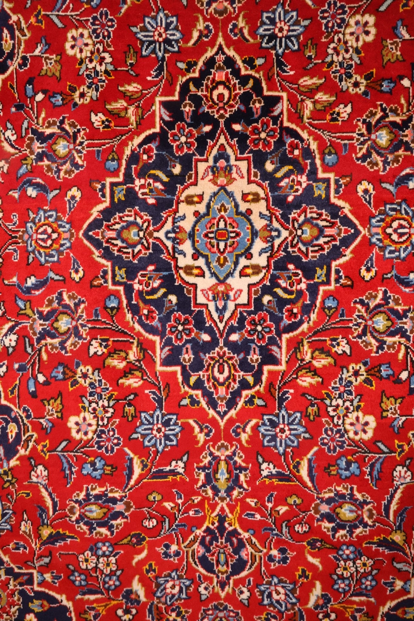 Tapis persan Kashan 268x148cm - Nouée Main en Laine - Baba Rug