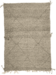 Kilim Zanafi fait main au Maroc en laine – vue de face, 288 × 194 cm – Baba Rug, Paris

