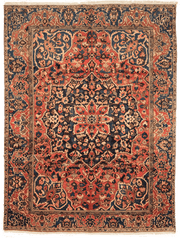 Tapis Bakthiar persan fait main en laine – vue de face, 373 × 280 cm – Baba Rug, Paris
