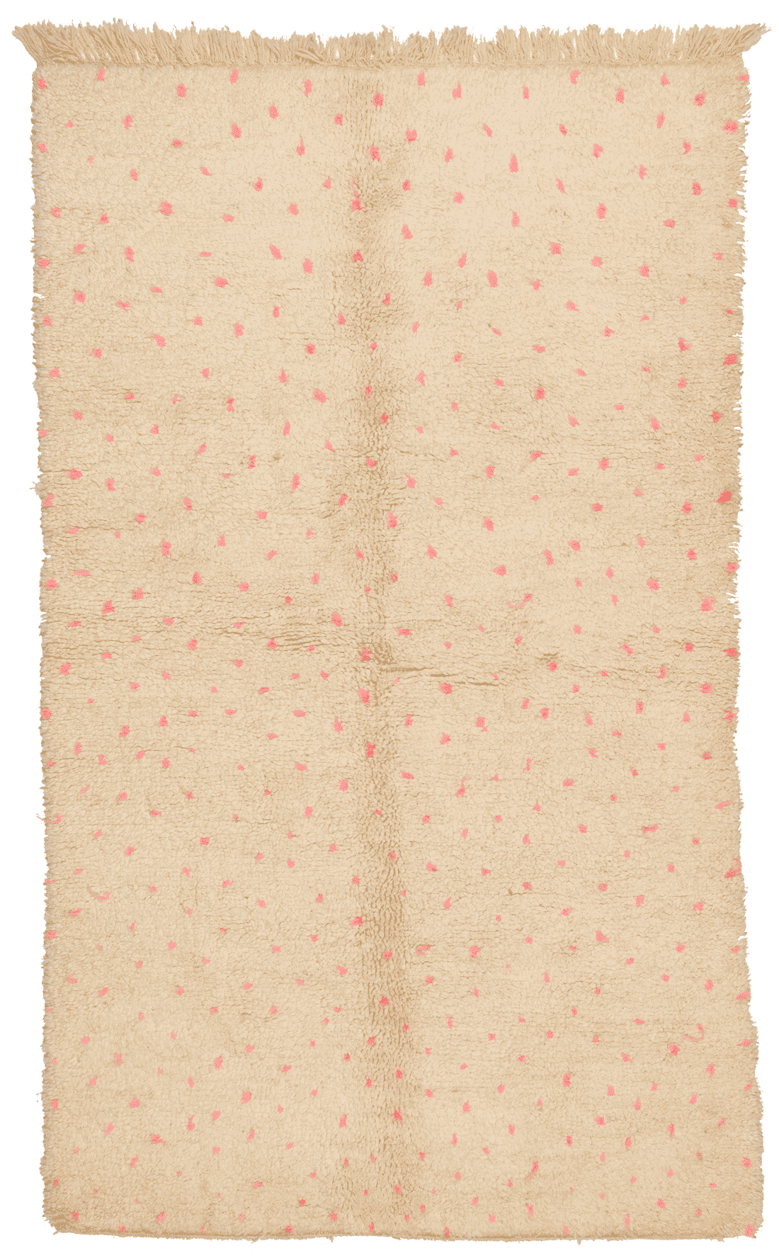 Tapis Beni Ouarain en laine nouée main, format 247x152 cm, boutique Baba Rug à Paris 12