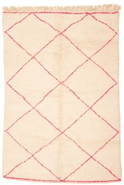 Tapis Beni Ouarain en laine nouée main, format 310x205 cm, boutique Baba Rug à Paris 12