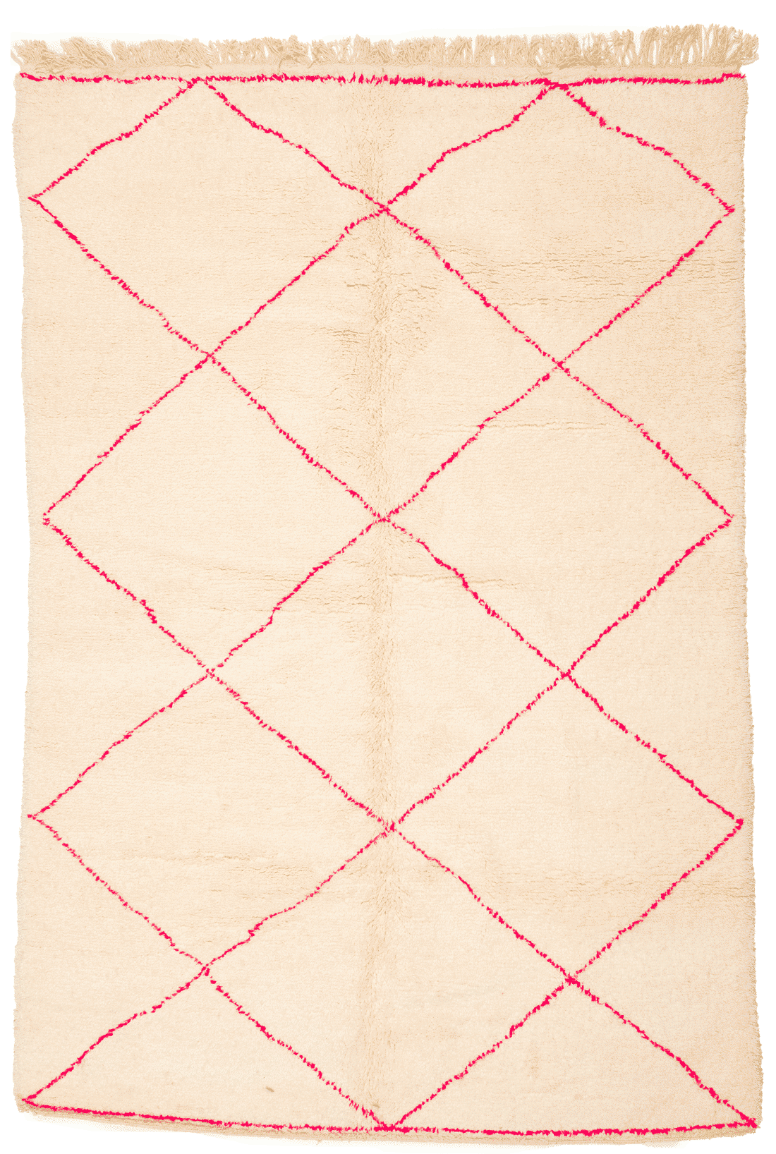 Tapis Beni Ouarain en laine nouée main, format 310x205 cm, boutique Baba Rug à Paris 12