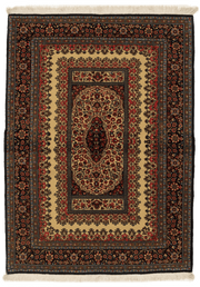 Tapis Ghoum Iran en laine 210x140cm fait main avec motifs persans traditionnels
