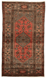 Tapis Hamadan Iran 218x123cm fait main avec motifs persans traditionnels