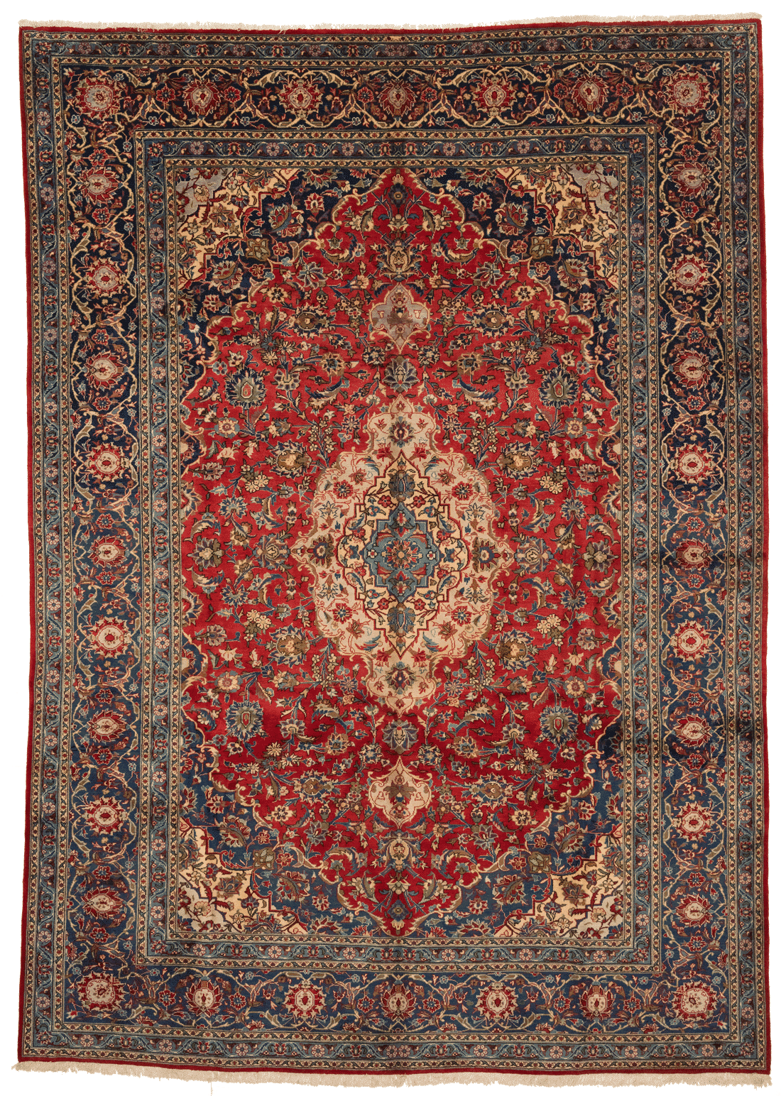 Tapis Kashmar persan fait main en laine – vue de face, 390 × 290 cm – Baba Rug, Paris
