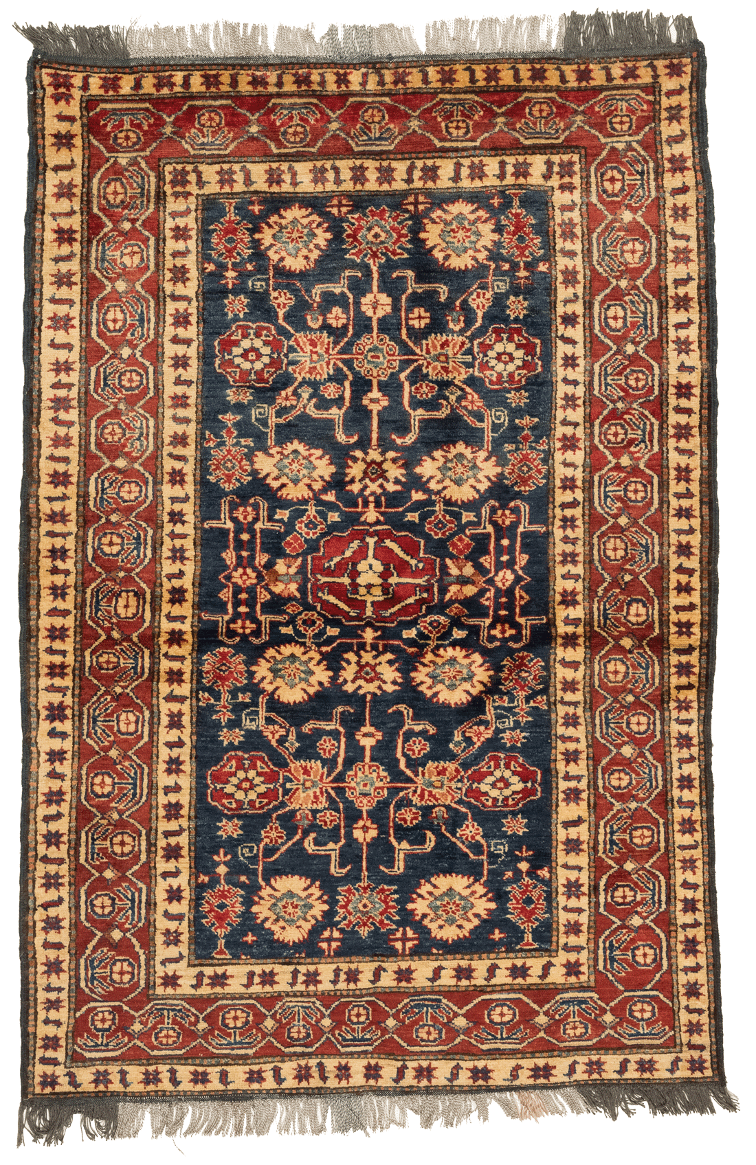 Tapis Kazak en laine nouée main, format 178x118 cm, boutique Baba Rug à Paris 12