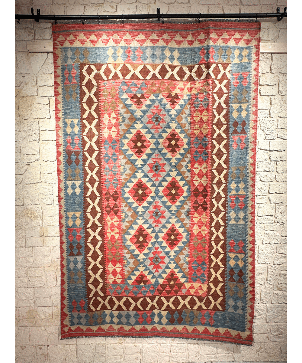 Tapis kilim afghan fait main en laine – Baba Rug, Paris