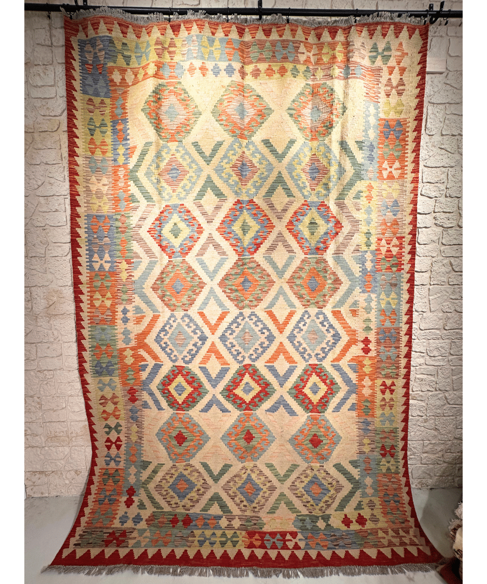 Tapis kilim afghan fait main en laine – Baba Rug, Paris