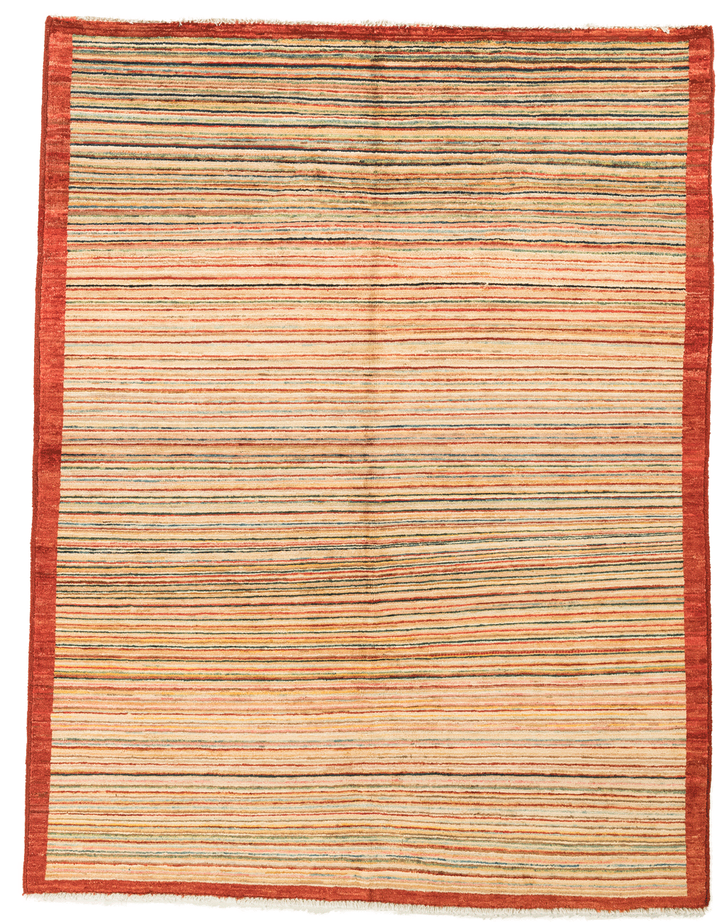 Tapis Modcar Pakistan fait main en laine – vue de face, 195 × 149 cm – Baba Rug, Paris
