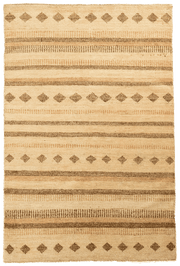 Tapis Modcar Pakistan fait main en laine – vue de face, 206 × 137 cm – Baba Rug, Paris
