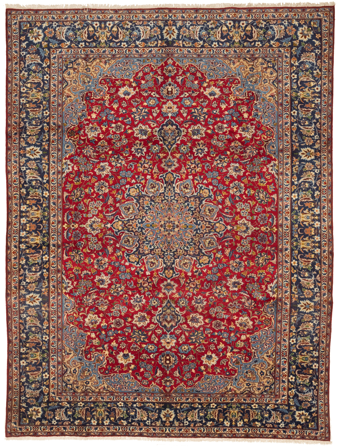 Tapis Nadjafabad persan fait main en laine – vue de face, 390 × 300 cm – Baba Rug, Paris
