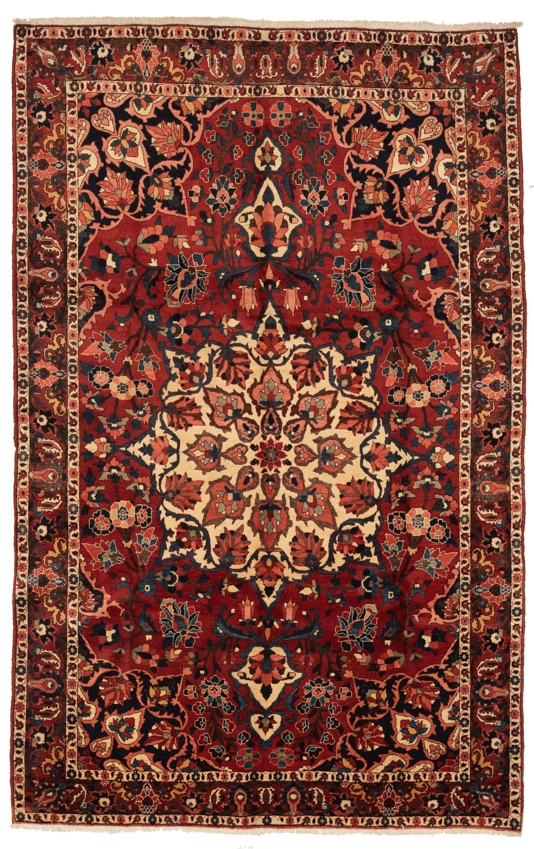 Tapis persan Bakhtiar en laine nouée main, grand format 360x230 cm, boutique Baba Rug à Paris 12