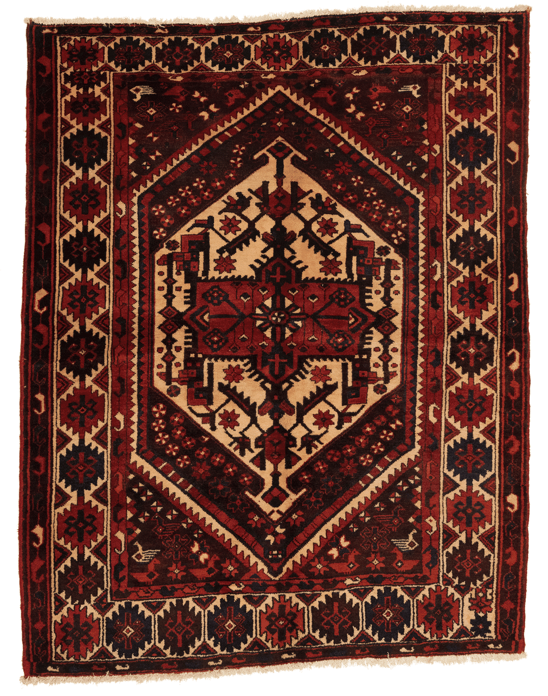 Tapis persan Bakthiar fait main, format 208x165 cm, boutique Baba Rug à Paris 12