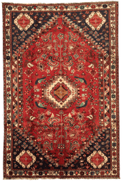Tapis persan Gashgaï fait main, format 300x200 cm, boutique Baba Rug à Paris 12
