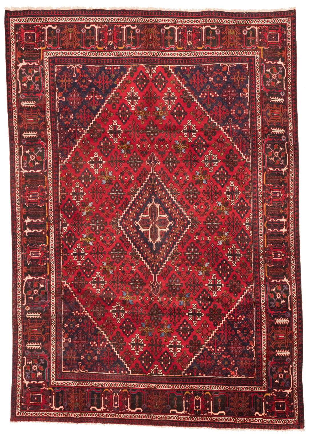 Tapis persan Kashan en laine nouée main, grand format 360x250 cm, boutique Baba Rug à Paris 12