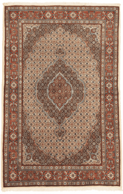 Tapis Moud persan médaillon central 240x170 cm noué main laine motifs traditionnels Iran