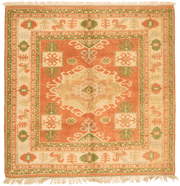 Tapis turc Konya carré en laine nouée main, format 204x201 cm, boutique Baba Rug à Paris 12