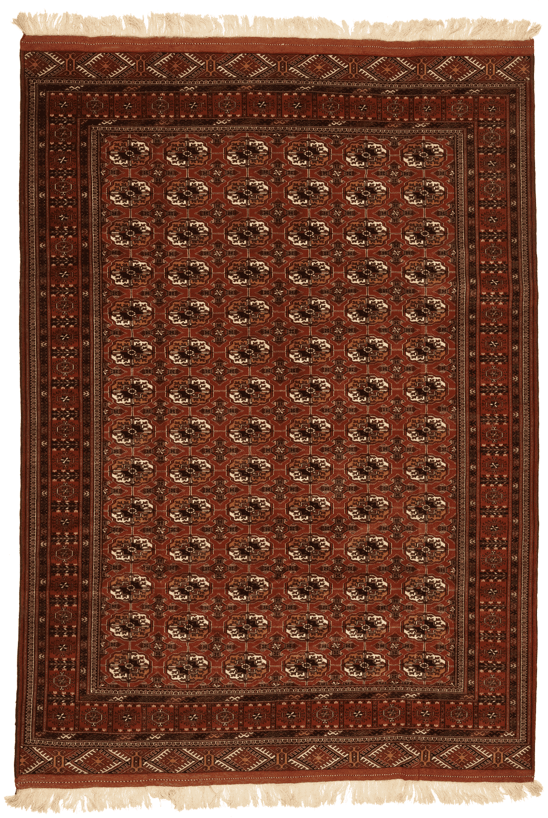 Tapis Turkmen en laine nouée main, format 292x210 cm, boutique Baba Rug à Paris 12