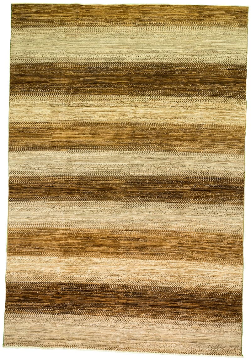 Tapis Ziegler moderne fait main 293x192 cm, laine naturelle et motifs contemporains pour décoration intérieure
