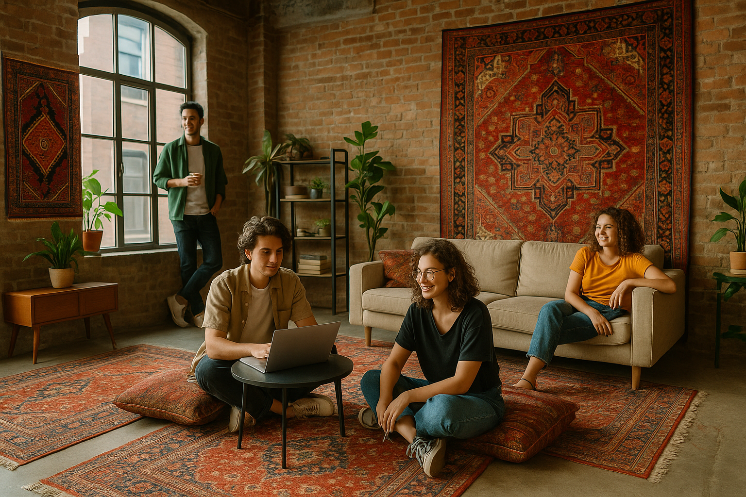 Un image jeune pour un site branché de tapi d'orient